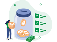 Personal loan money jar