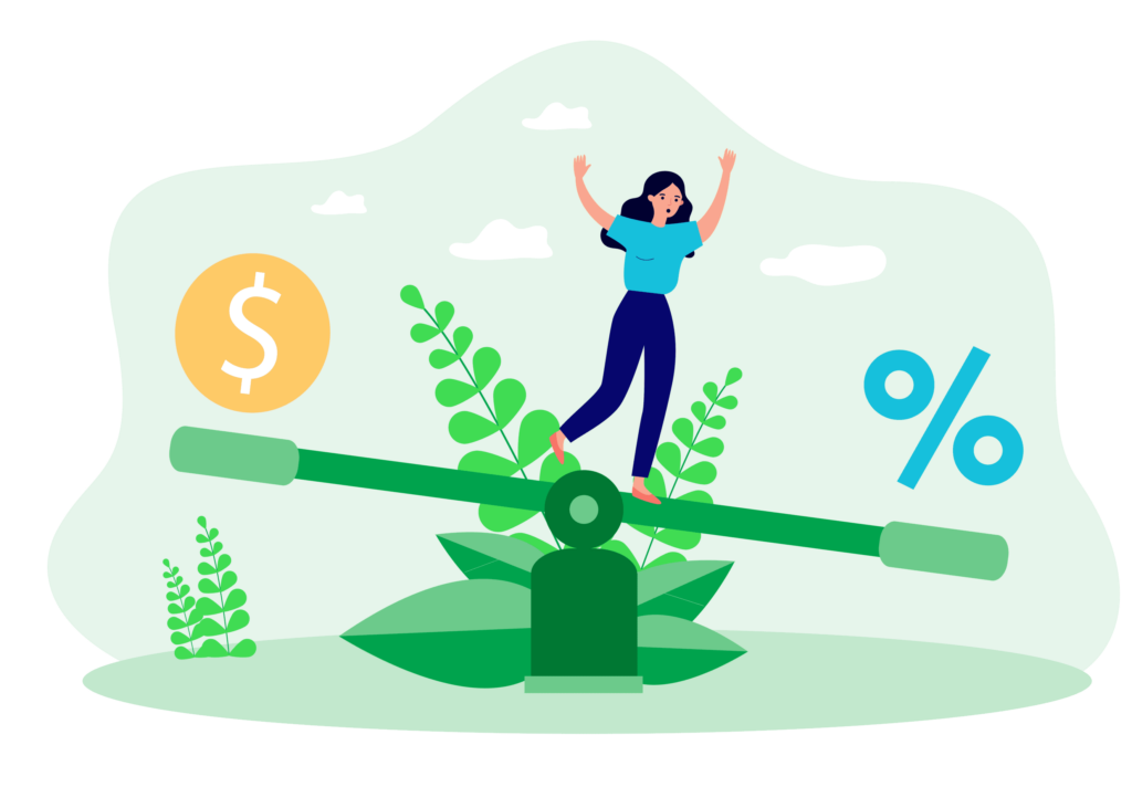 comparing rates illustration